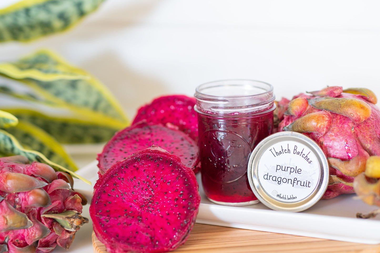 Purple Dragon Fruit Jam: Nature's Floral Dragon Egg