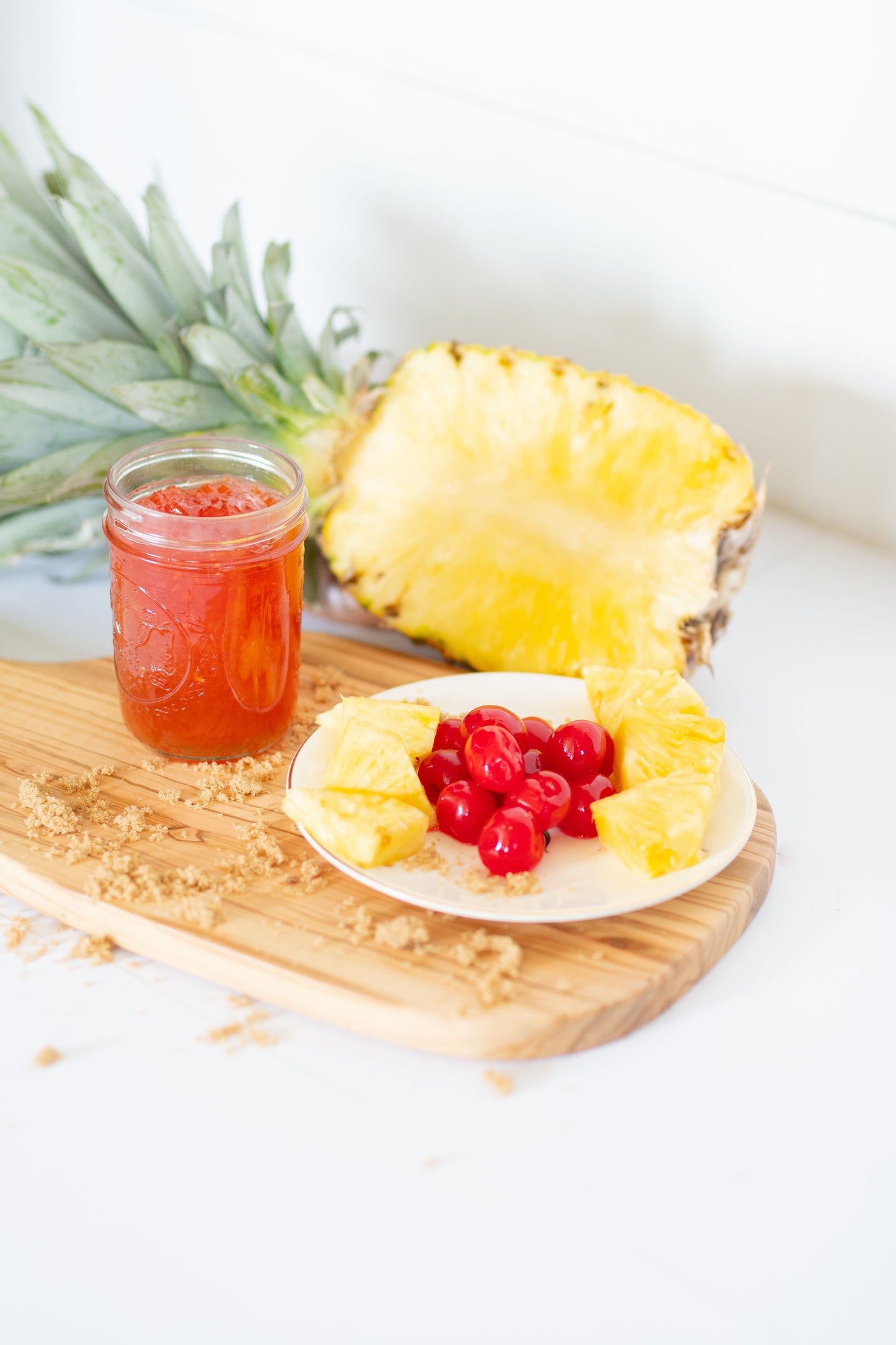 Pineapple Upside Down Jam: The Healthiest Kind of Pineapple Upside Down