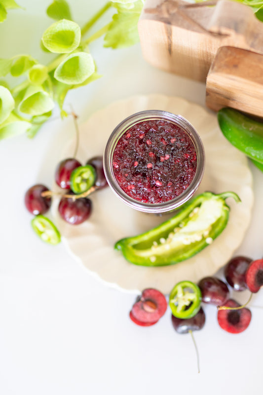 Cherry Jalapeño Jam: Sweet, Spicy, and Delicious.