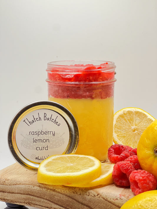 Raspberry lemon curd is a jar of pure lemony bliss.