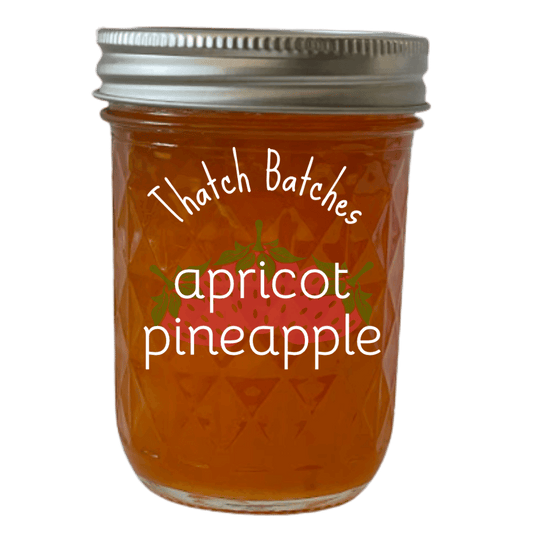 Sunshine & tropics collide: Thatch Batches Apricot Pineapple Jam, a vibrant taste of summer in ever