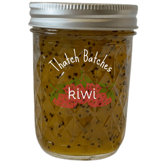 Kiwi jam is green and filled with goodness.