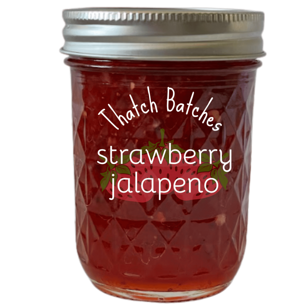 A jar of strawberry jalapeño jam is spicy enough to make it burn, but not enough to make you cry.
