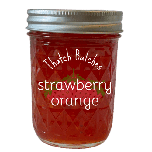 A jar of strawberry orange jam is the best way to combine strawberries and oranges together!