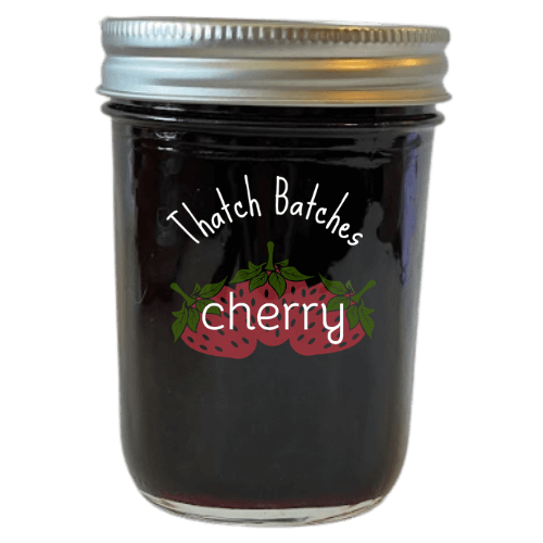 A jar of cherry jam that really tastes like delicious cherries.